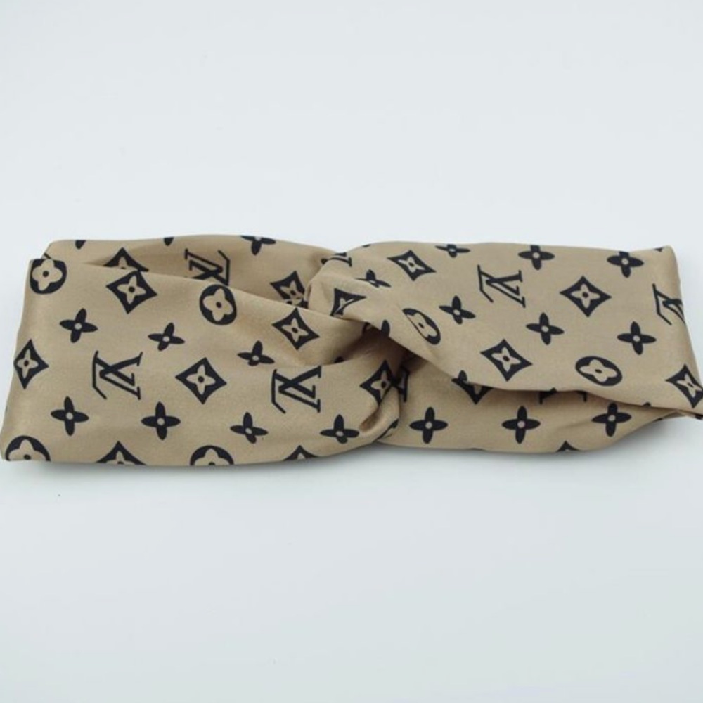 Louis Vuitton LV Cross Headband Beige